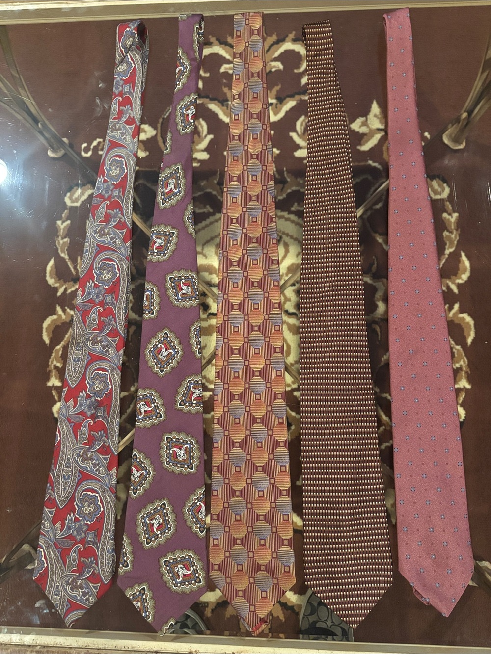 Lot of five silk designer men’s ties
